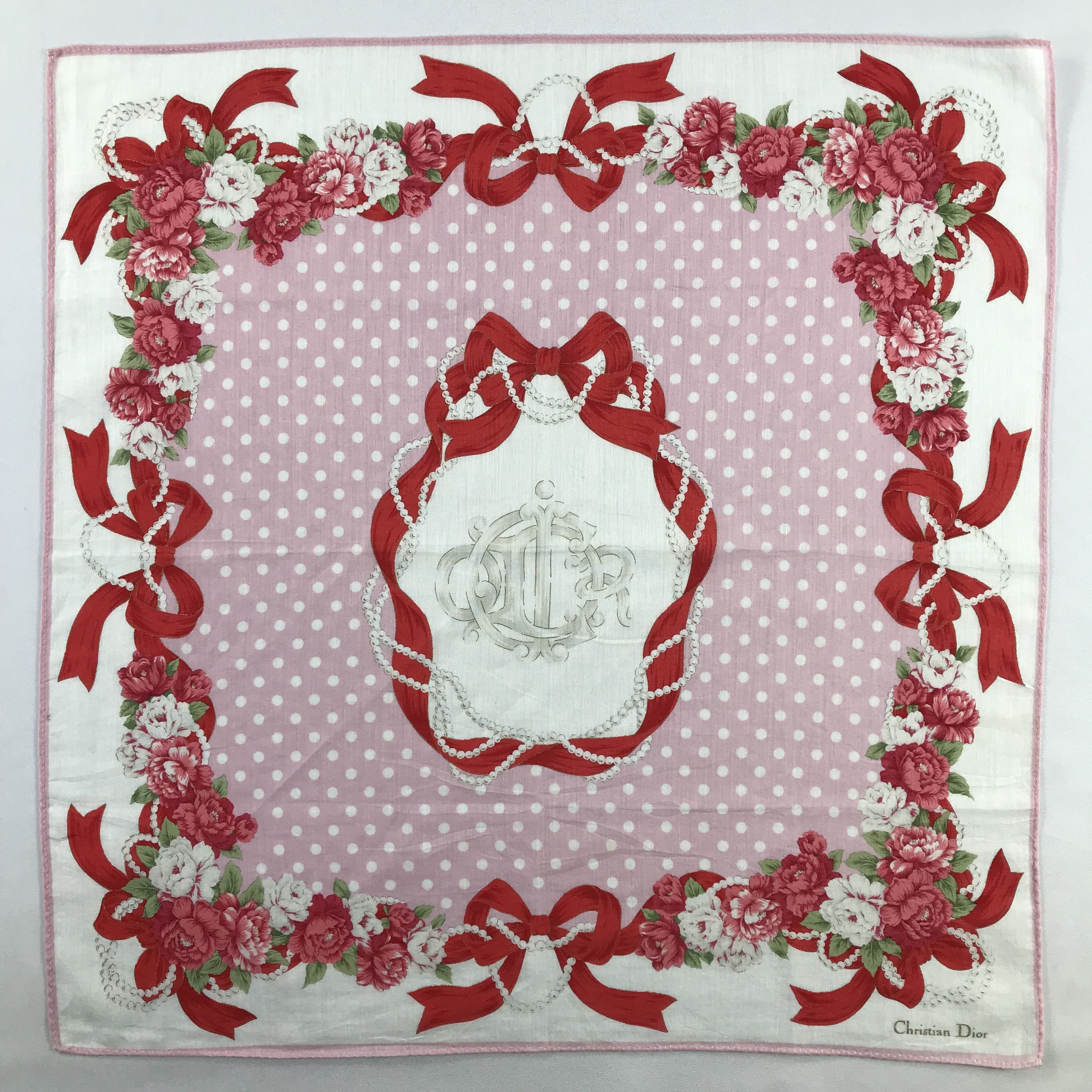 Vintage ChrisTIAN DIor Handkerchief / Bandana / Neckerchief C Size ONE SIZE - 3 Thumbnail