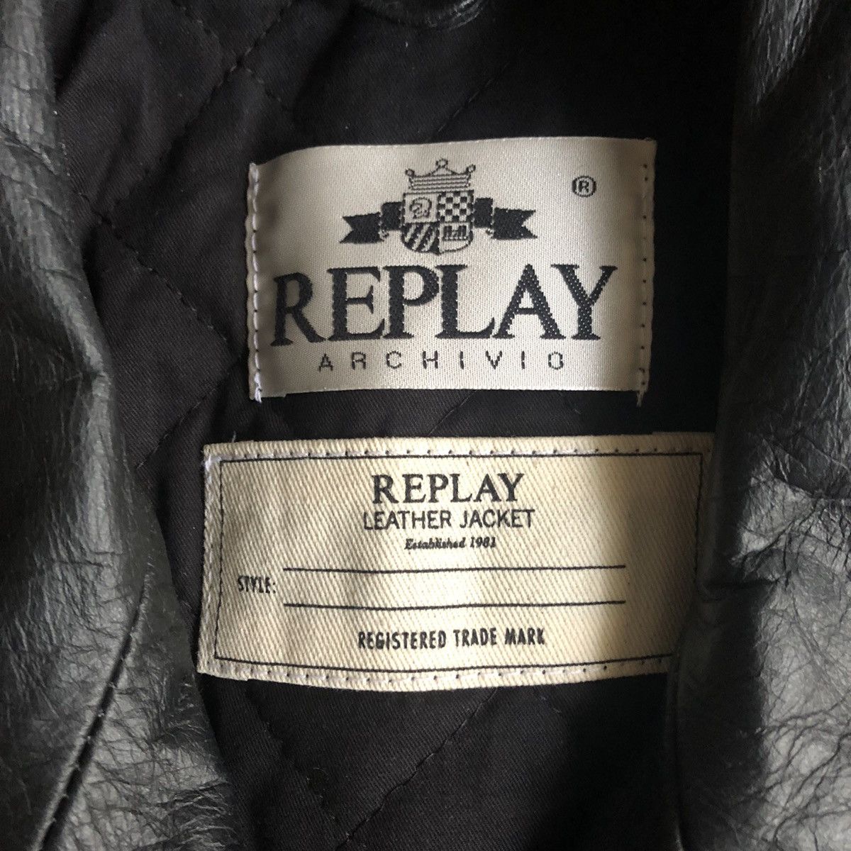 Replay Replay Blue Issue Leather Jacket Size US M / EU 48-50 / 2 - 6 Thumbnail