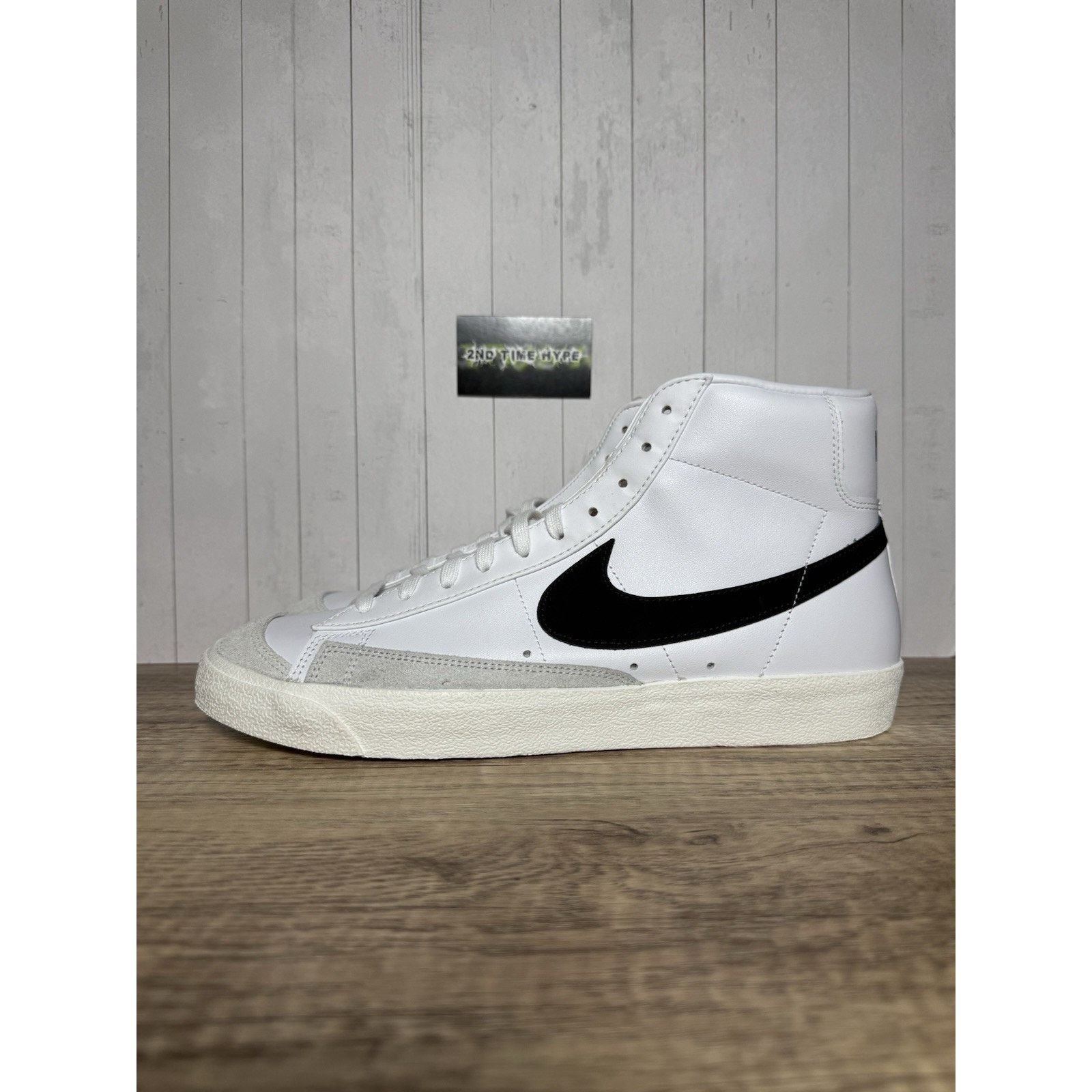 Nike Nike Blazer Mid '77 Vintage White Black BQ6806-100 Size 13 Size US 13 / EU 46 - 2 Thumbnail