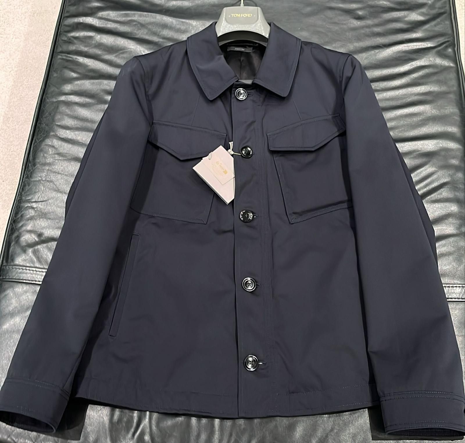 Tom Ford o1loc1c0126 OJS012 Outer Shirt in Black Size US M / EU 48-50 / 2 - 1 Thumbnail