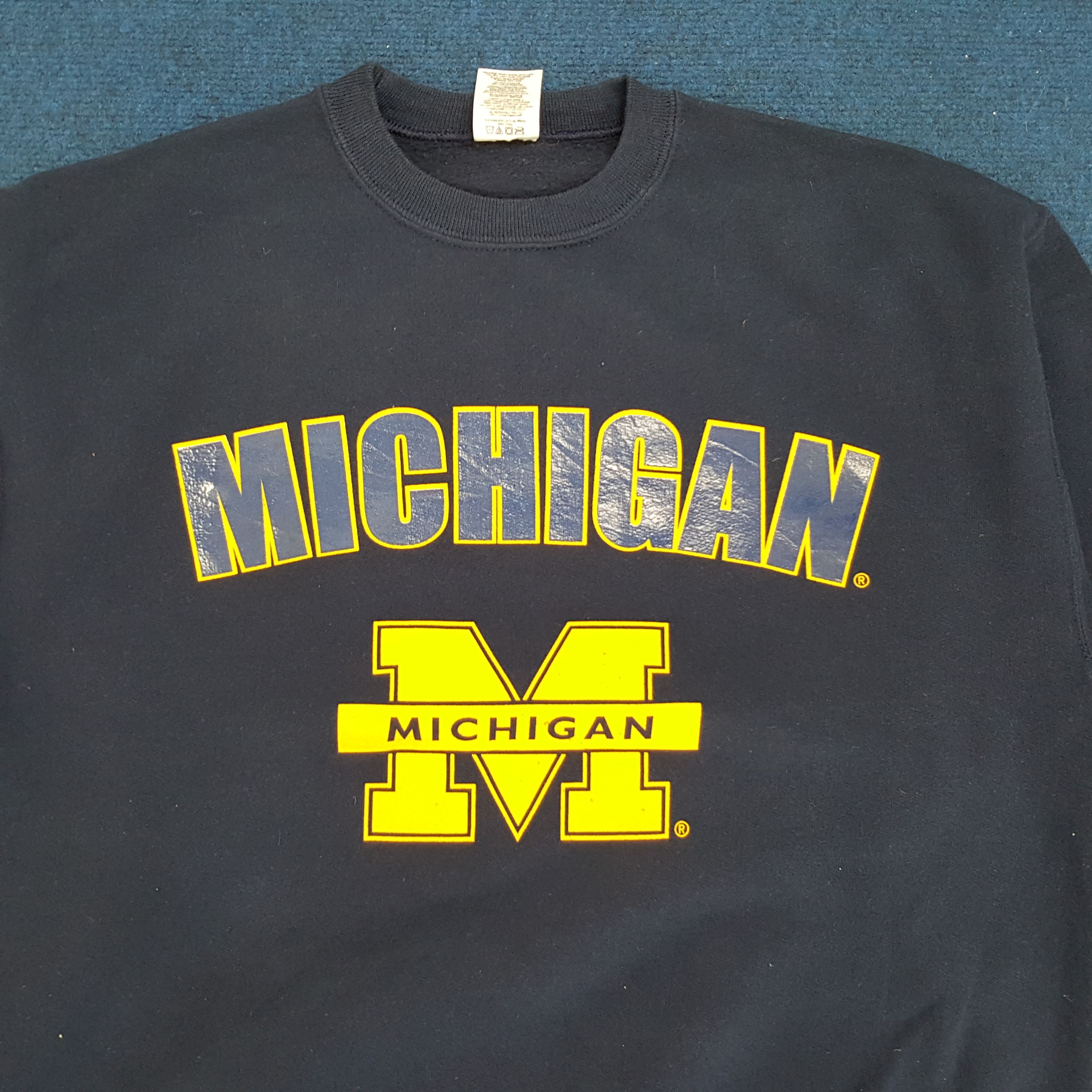 Vintage Vintage Michigan Spell Out Streetwear Sweatshirt Size US M / EU 48-50 / 2 - 2 Thumbnail