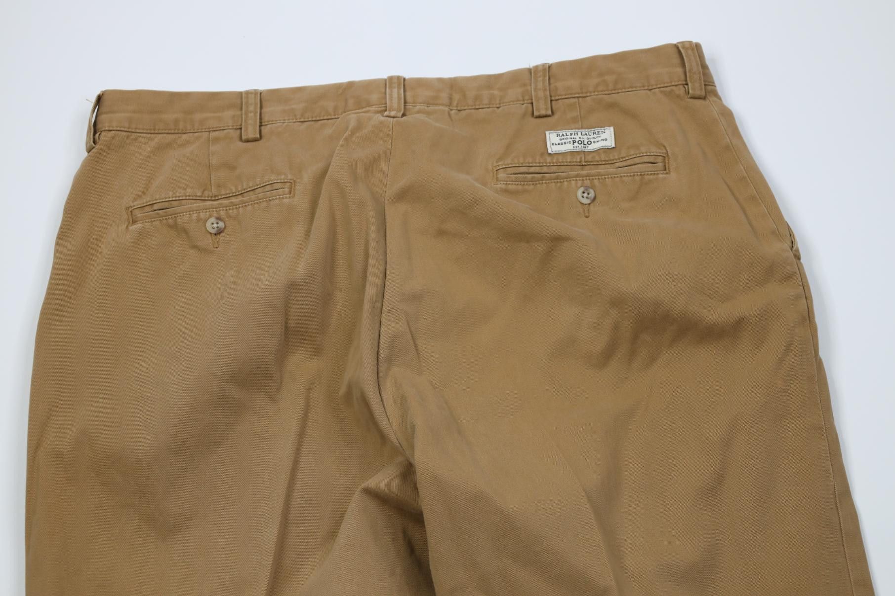 Polo Ralph Lauren Vintage 90s Ralph Lauren Prospect Wide Leg Chino Pants Brown Size US 40 / EU 56 - 11 Thumbnail