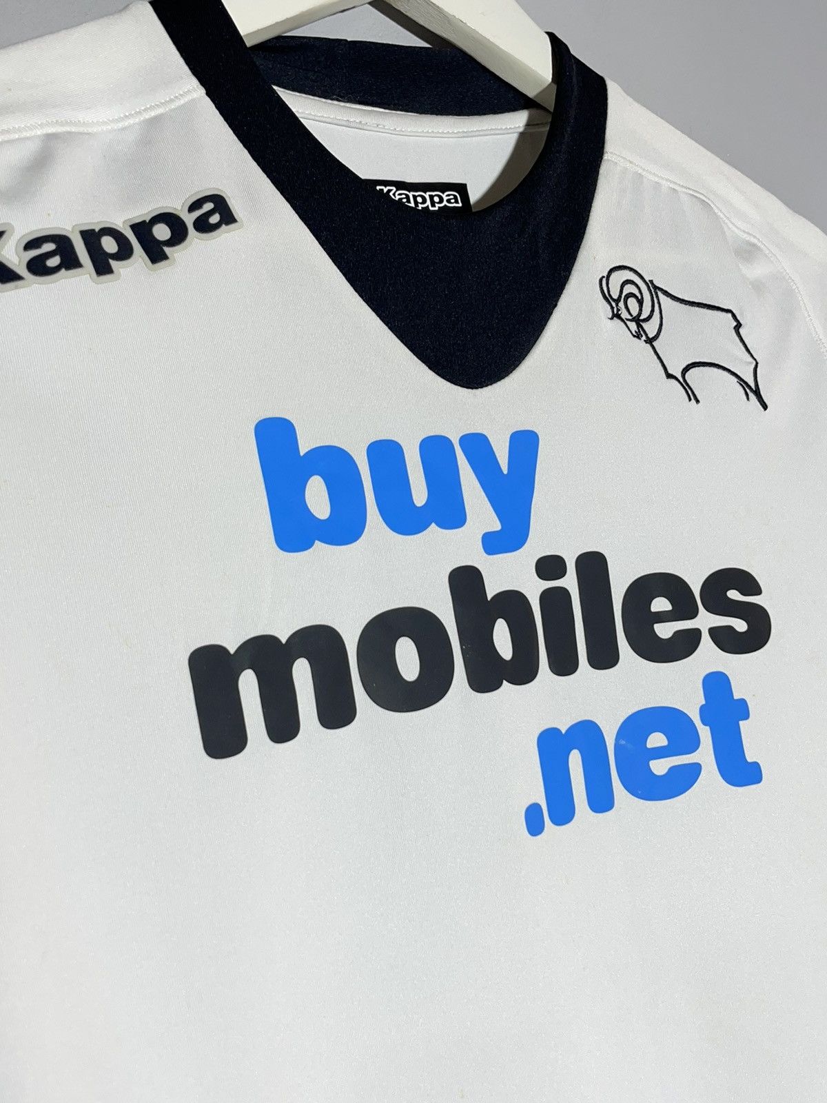 Kappa × Vintage Derby County Kappa 2012/13 Home Y2k Football Shirt Size US L / EU 52-54 / 3 - 4 Thumbnail