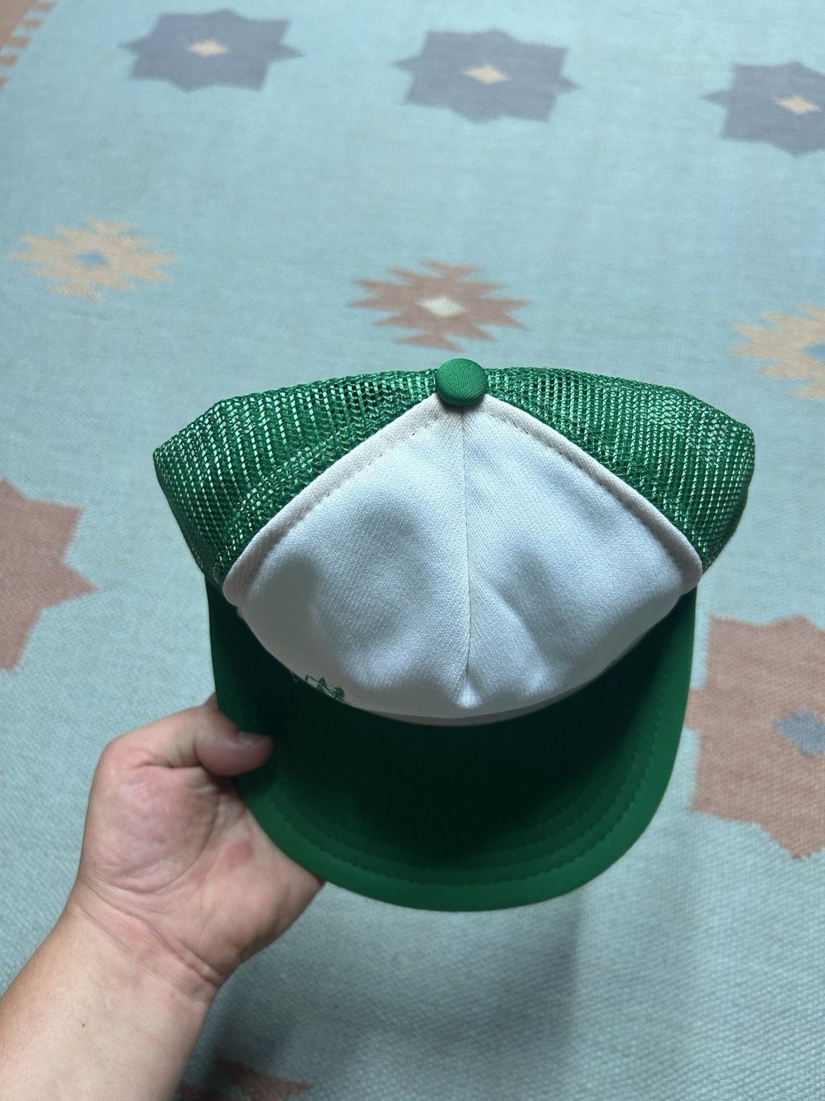 Vintage Vintage 80s trucker hat Essexville Lumber green white USA Size ONE SIZE - 4 Thumbnail