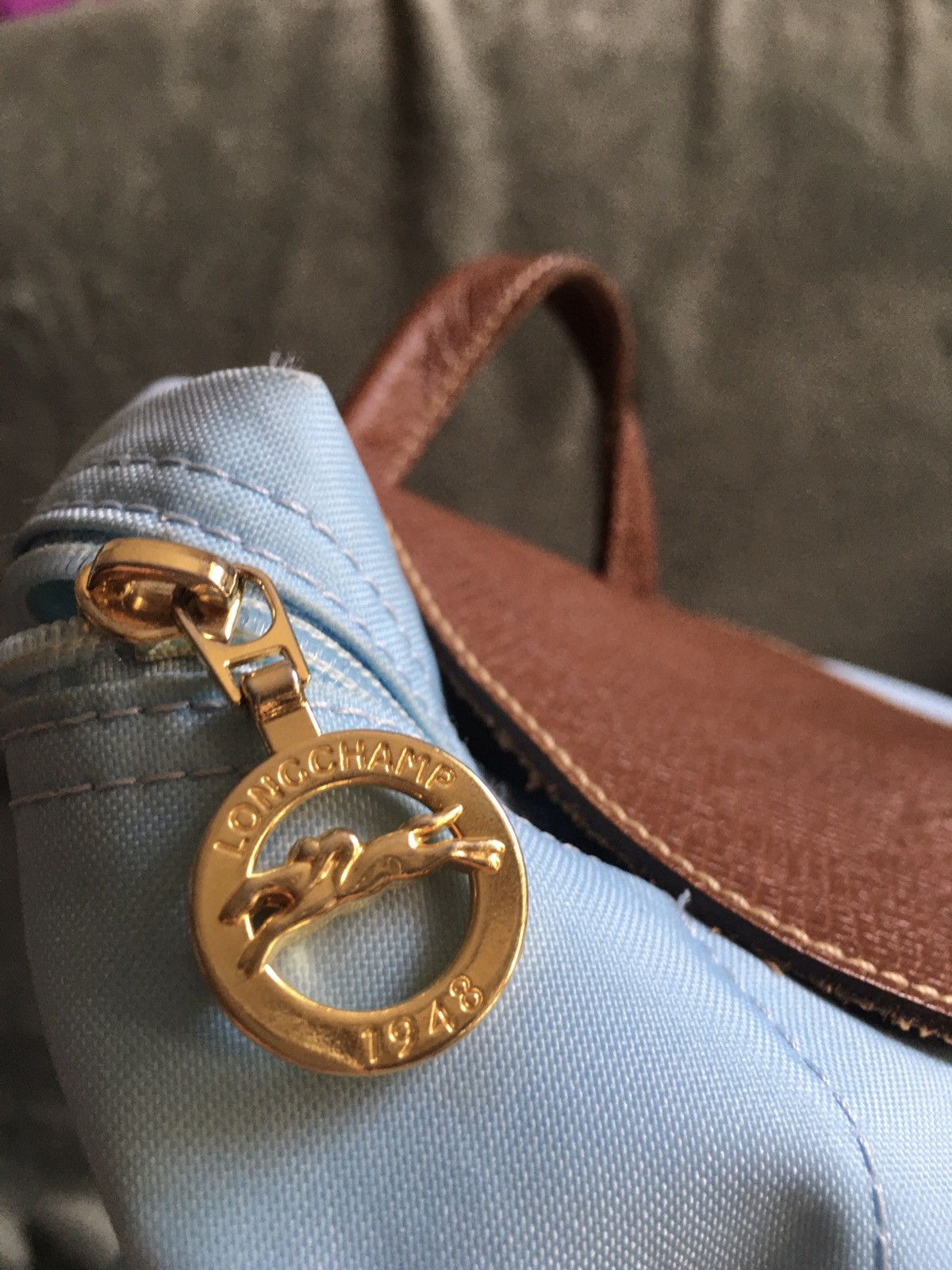 Longchamp Longchamp Le Pliage Blue Nylon Backpack Bag Size ONE SIZE - 12 Thumbnail