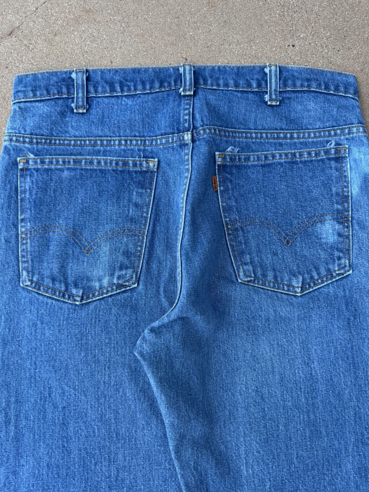 Levi's Vtg 70’s Levi’s 646 Orange Tab Bellbottom Flare Jeans 33x28 Size US 33 - 7 Thumbnail