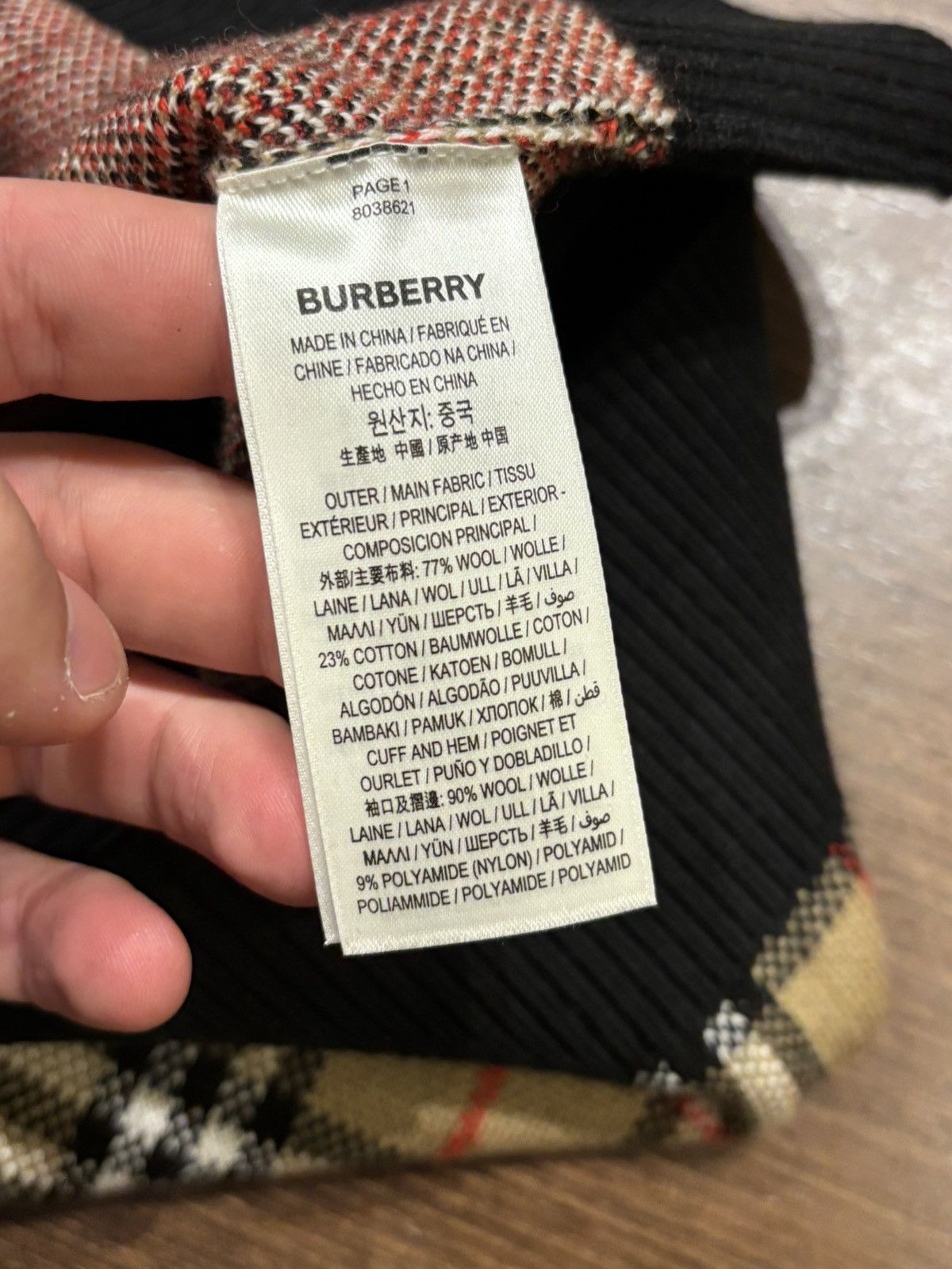 Burberry Burberry Knit Plaid Sweater Size US M / EU 48-50 / 2 - 4 Thumbnail