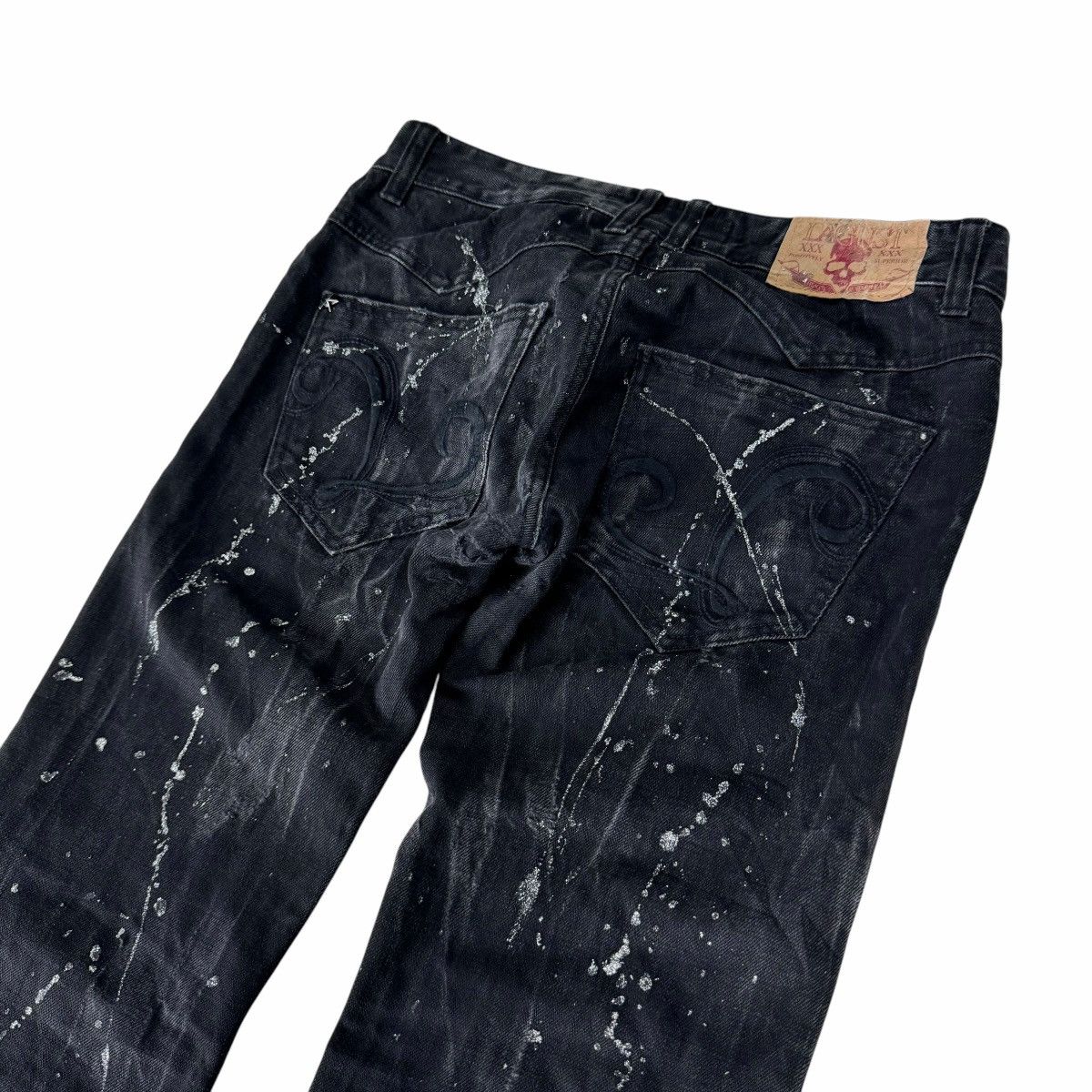 If Six Was Nine 🌟00s LAGUST PAINT SPLASHED DENIM PANTS Size US 32 / EU 48 - 11 Thumbnail