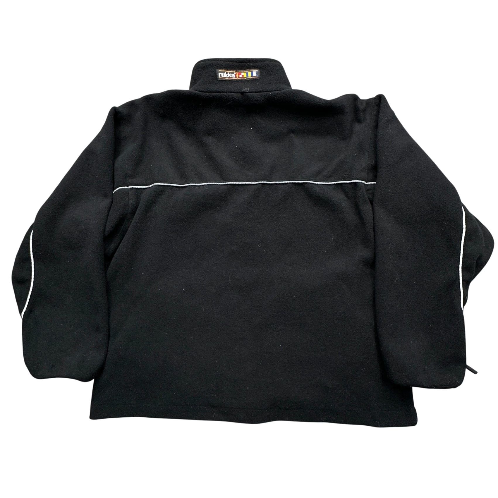 Logo 7 VINTAGE Rukka Fleece Full Zip Jacket Womens Large Black Logo | Jacket | Womens | Large | Black | Fleece | 14 (Size L) Size L / US 10 / IT 46 - 2 Thumbnail