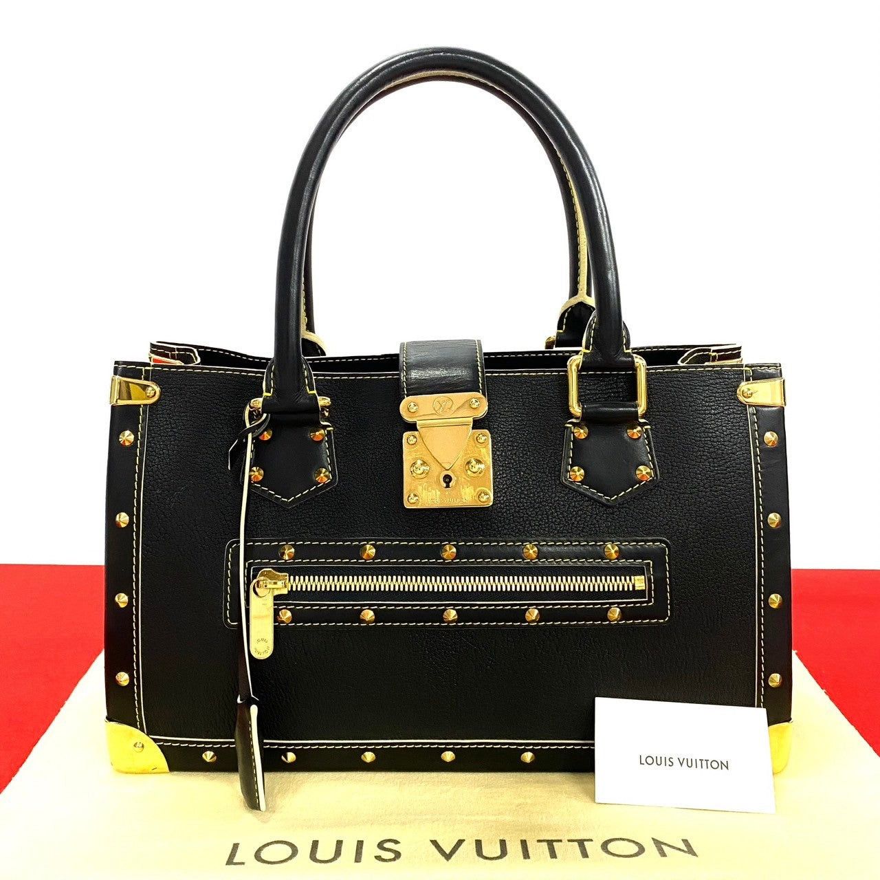 Louis Vuitton Louis Vuitton Handbag Black Leather Size ONE SIZE - 1 Thumbnail