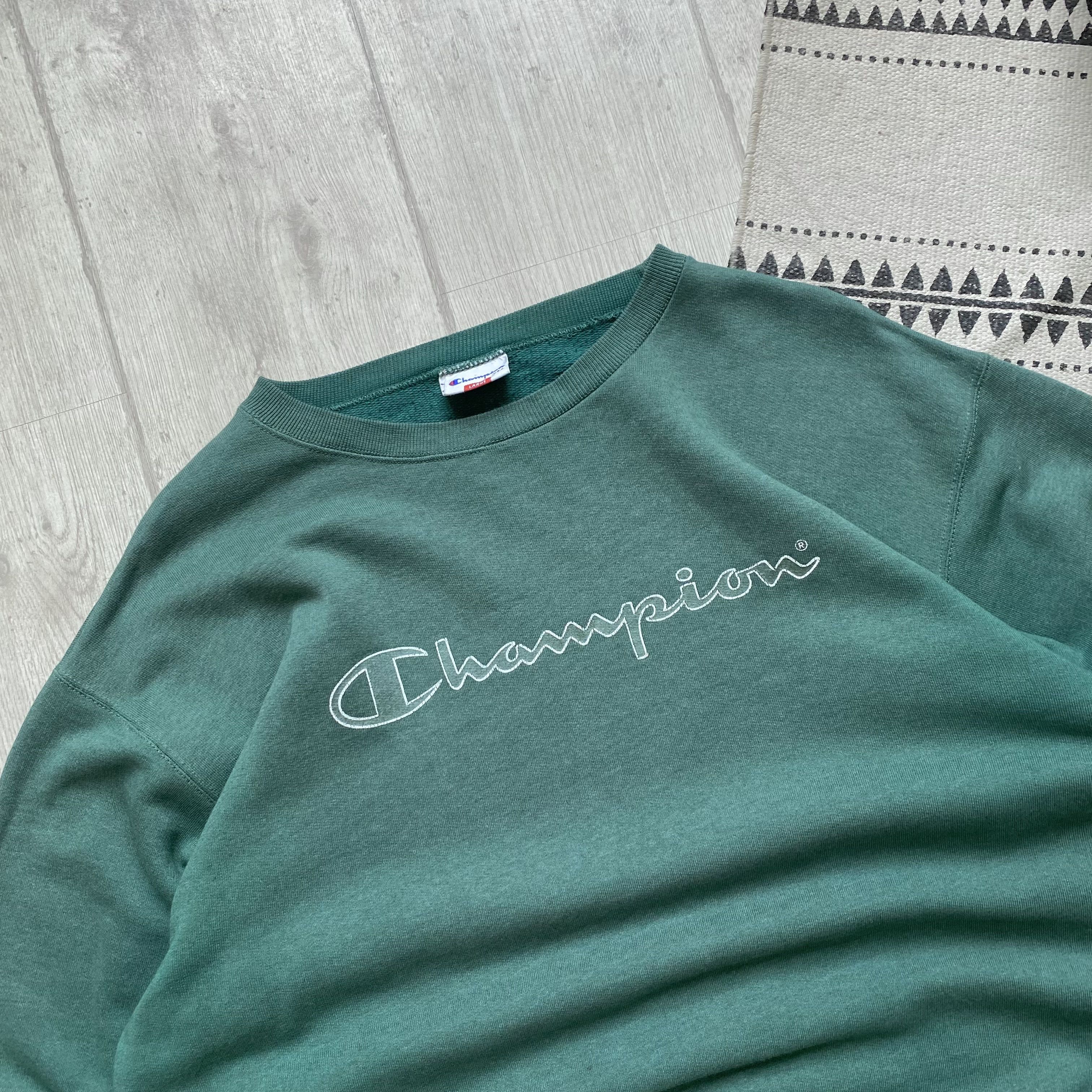 Champion Vintage 90s Champion Sweatshirt center logo Size US L / EU 52-54 / 3 - 2 Thumbnail