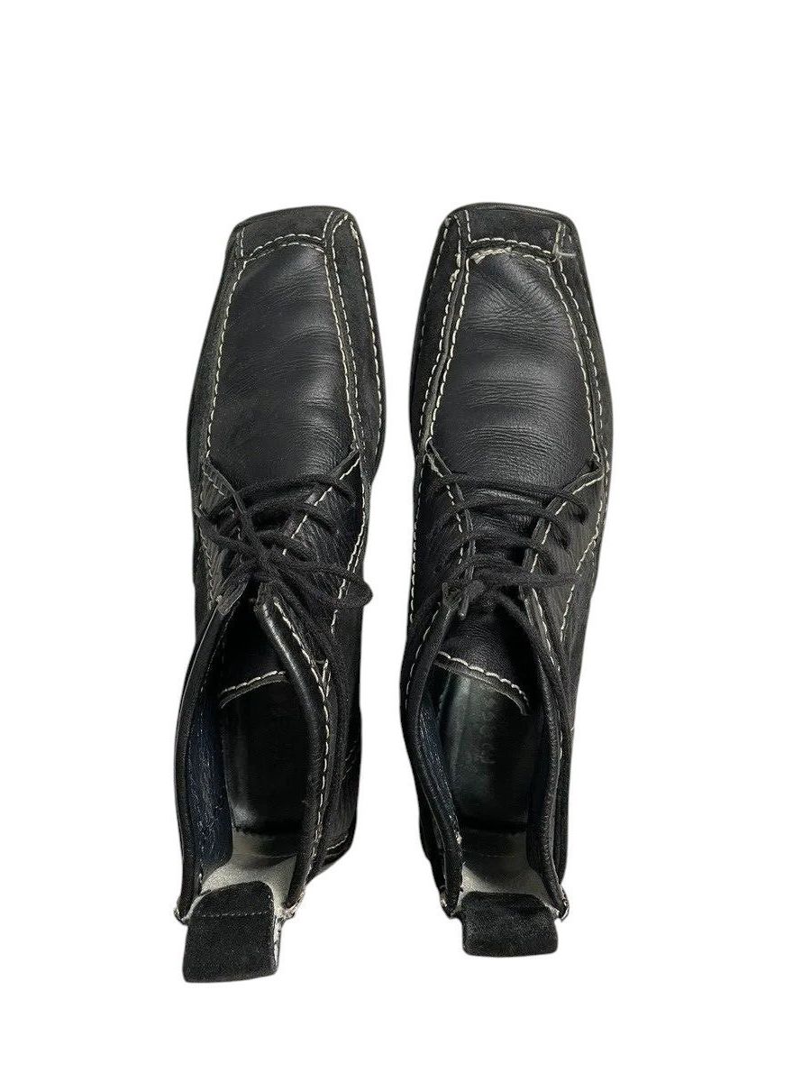 14th Addiction Vintage Black Leather Boots 14th addiction stitching japan Size US 8 / EU 41 - 4 Thumbnail