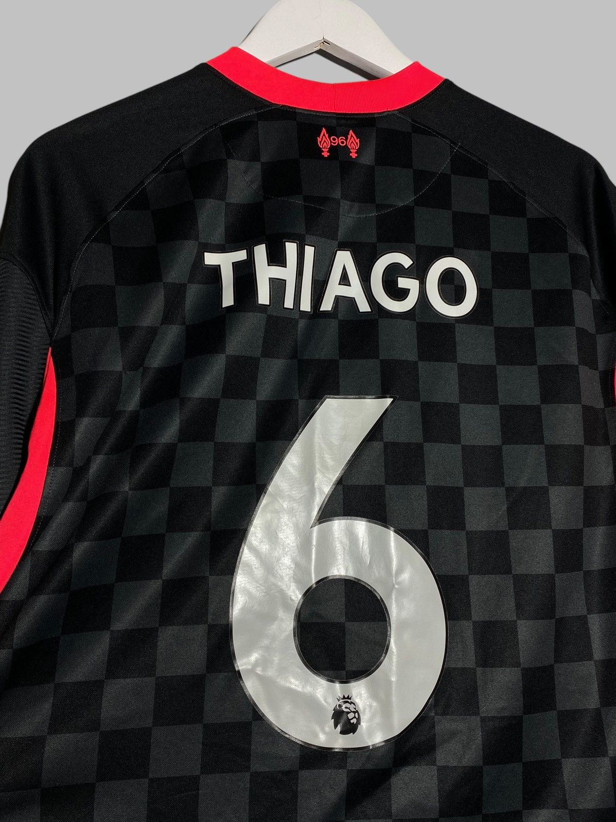 Nike 🔥 LIVERPOOL THIAGO #6 AWAY SHIRT 20/21 NIKE DRI-FIT VIBES Size US XL / EU 56 / 4 - 8 Thumbnail