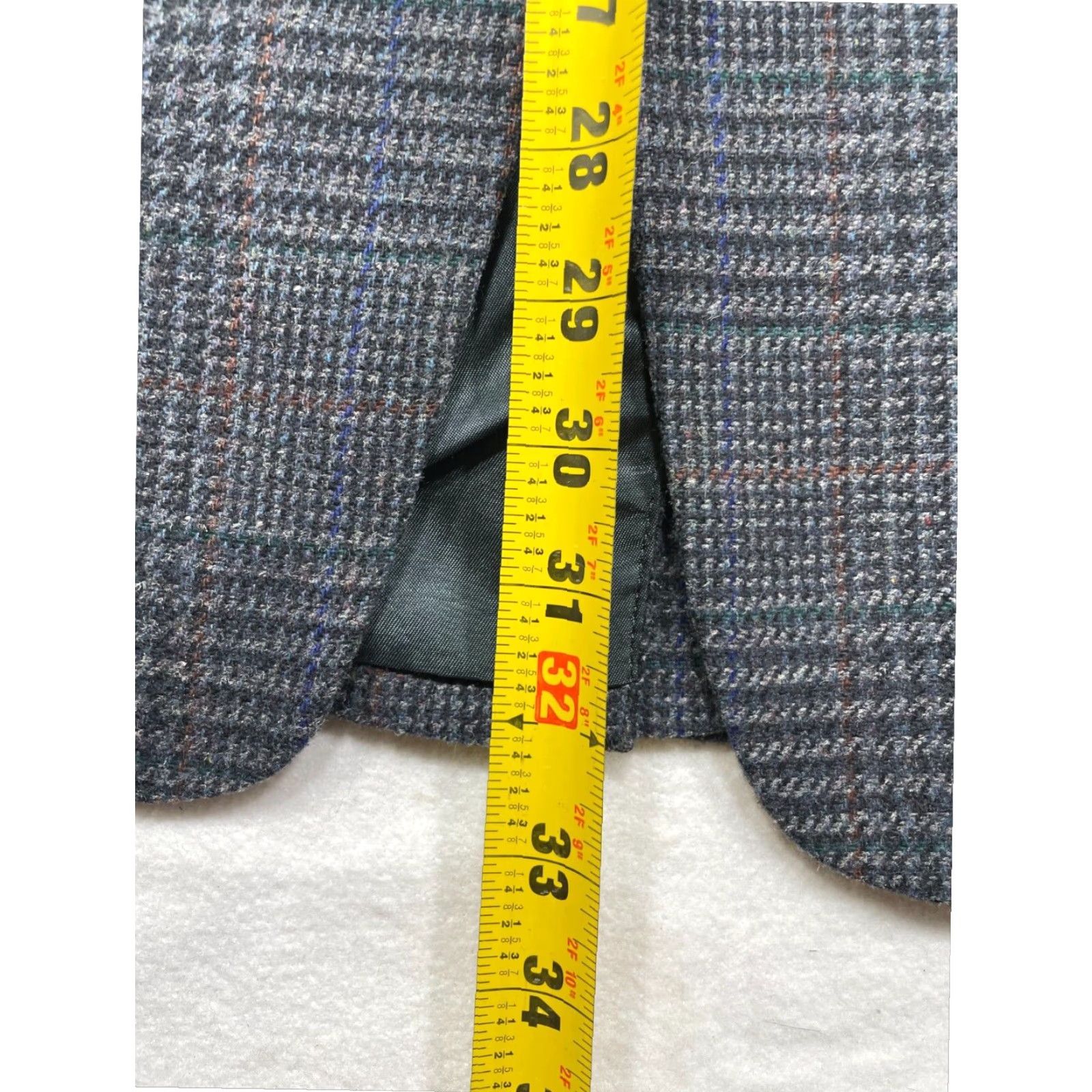 Hart Schaffner Marx Hart Schaffner Marx Blazer Mens 44 Regular Gray Plaid 2 Piece Suit Size 44R - 5 Thumbnail