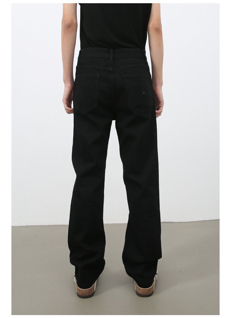 Japanese Brand × Jean Black casual Japanese retro washed straight jeans Size US 32 / EU 48 - 6 Thumbnail
