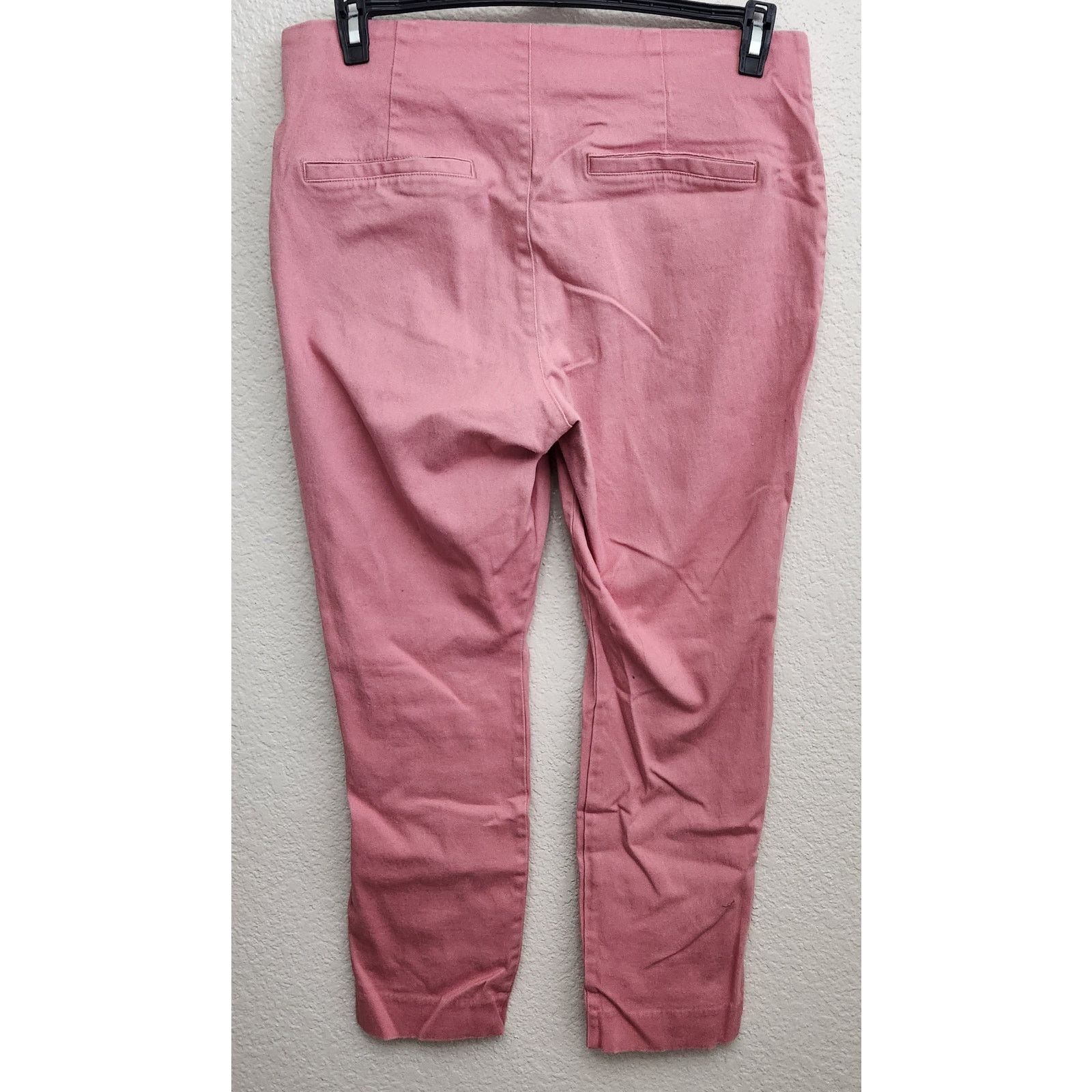 Old Navy Old Navy Pink Side Zip Flat Front Dress Pants 14 Stretch Size 32" / US 10 / IT 46 - 2 Thumbnail