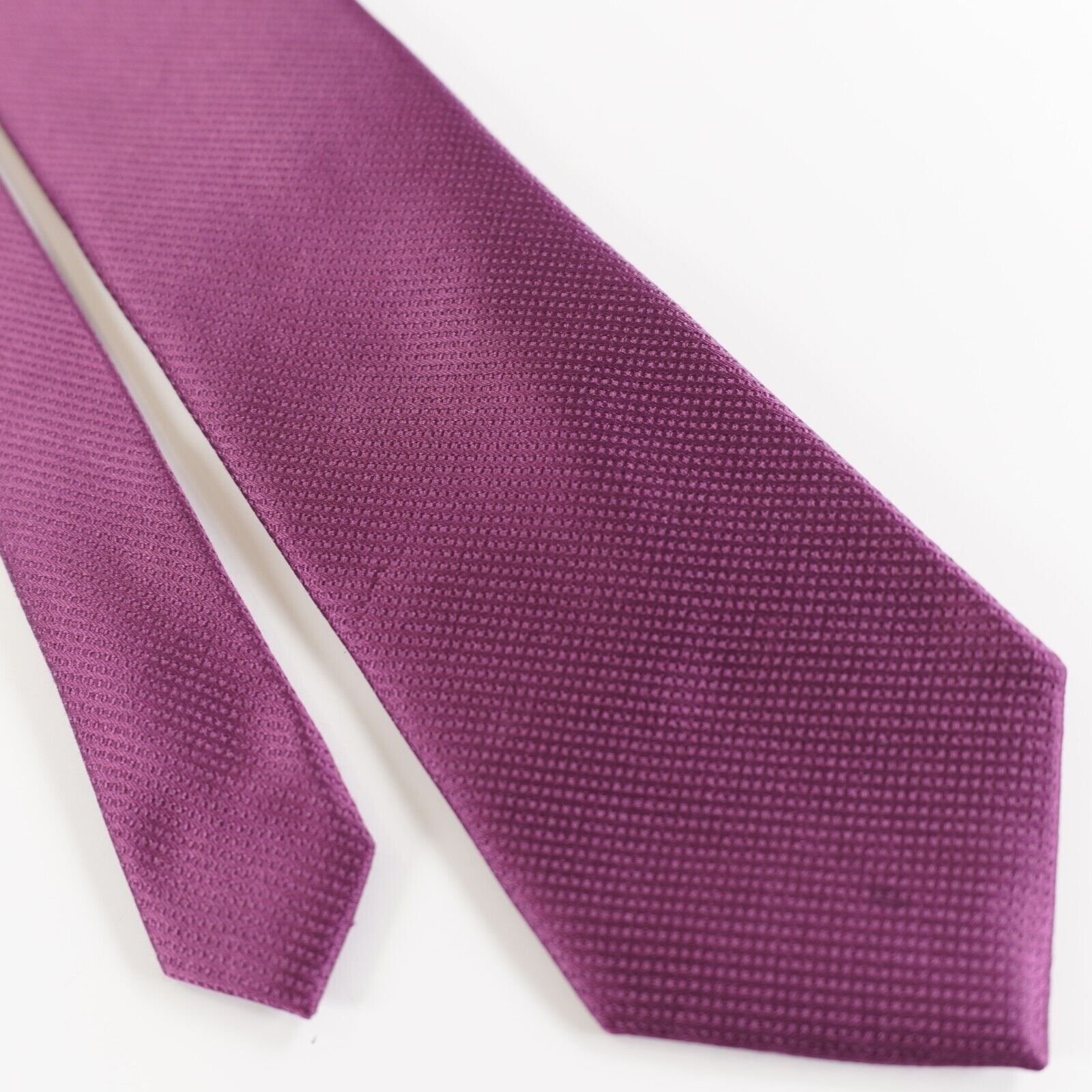 Michael Kors Michael Kors Purple Polka Dot Woven Silk Tie Size ONE SIZE - 1 Thumbnail