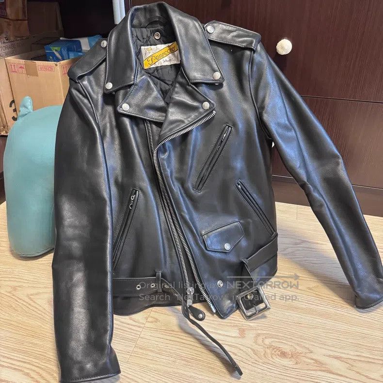 Schott Schott Leather coat Size US XXS / EU 40 - 7 Thumbnail
