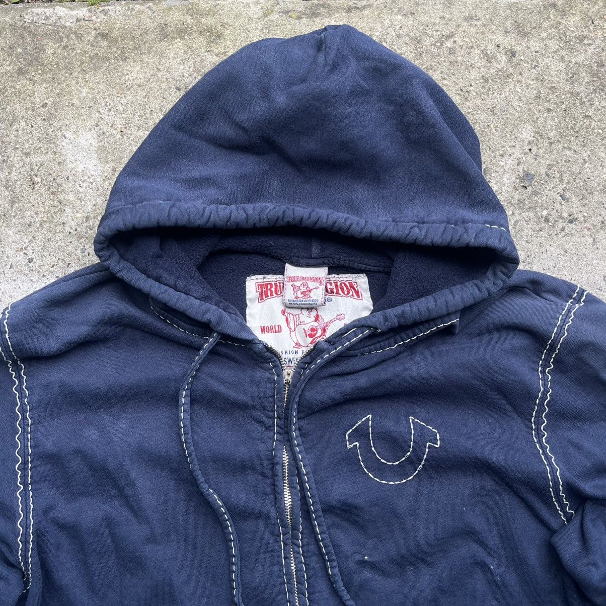 True Religion True Religion blue Zip Hoodie vintage drip USA chief keef Size US XL / EU 56 / 4 - 3 Thumbnail