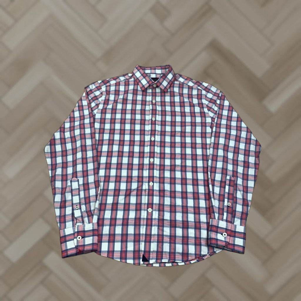 UNTUCKit UNTUCKit Button Up Shirt Mens M Plaid Long Sleeve Casual Slim Button-Up Multicolor Regular 8939 Size US M / EU 48-50 / 2 - 1 Thumbnail