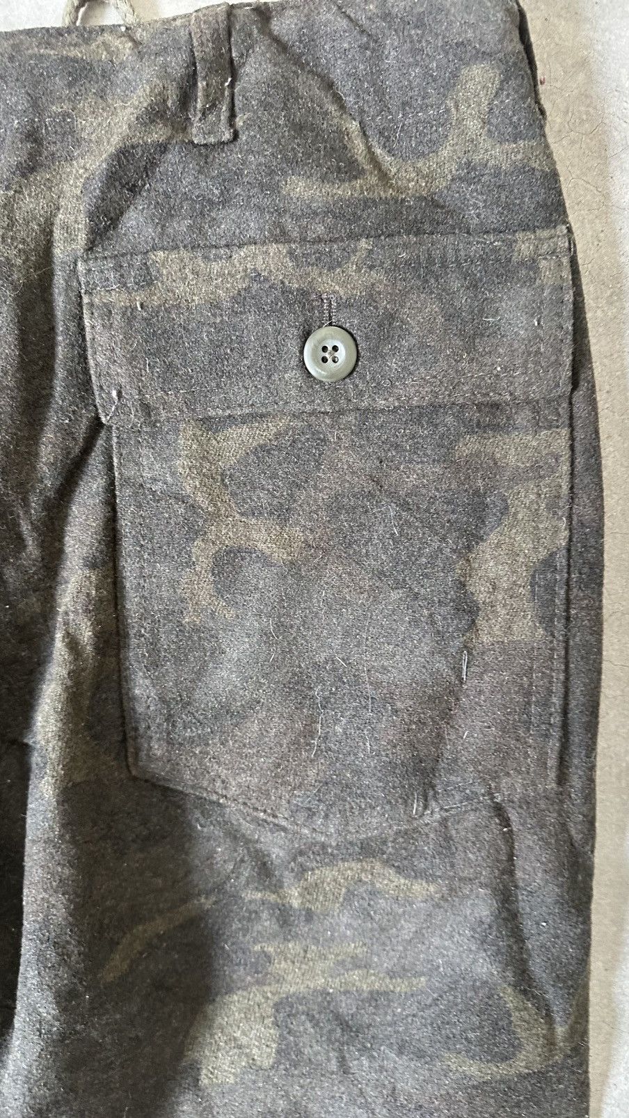 Japanese Brand VINTAGE GLOBAL WORK ARMY WOOL CARGO PANT Size US 36 / EU 52 - 12 Thumbnail