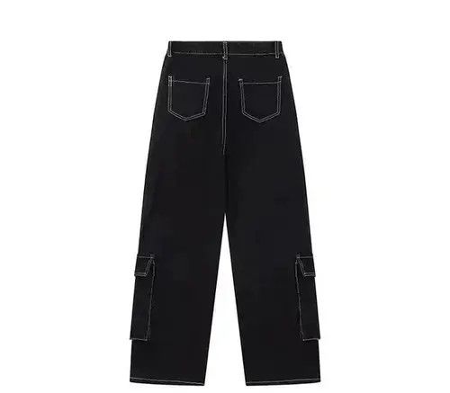 Japanese Brand × Jean Retro workwear multi-pocket wide-leg jeans Size US 32 / EU 48 - 4 Thumbnail