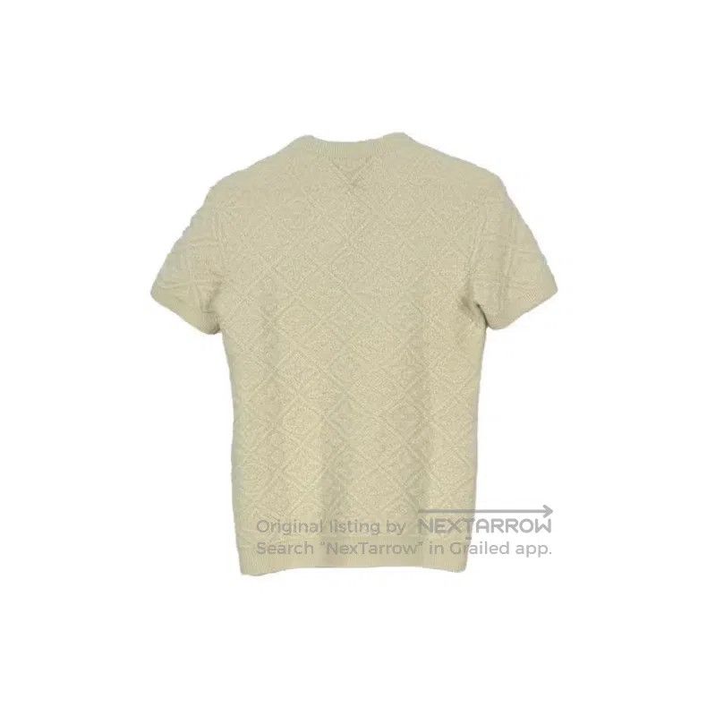 Louis Vuitton Louis Vuitton White full logo sheep wool short sleeve swea Size US S / EU 44-46 / 1 - 2 Thumbnail
