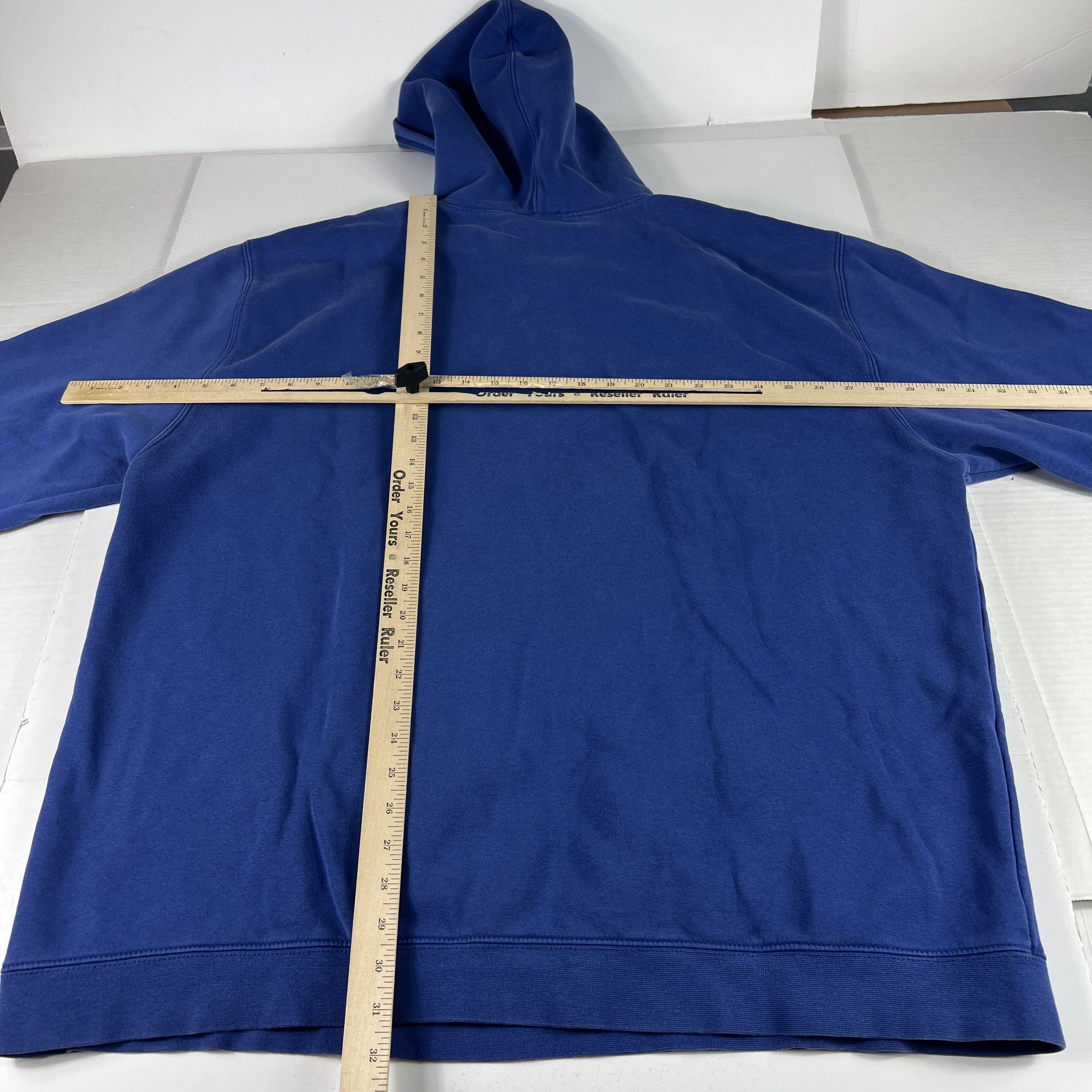NFL × Reebok Y2K Reebok New York Giants Sweatshirt Blue Thrashed Hoodie Size US XXL / EU 58 / 5 - 12 Thumbnail