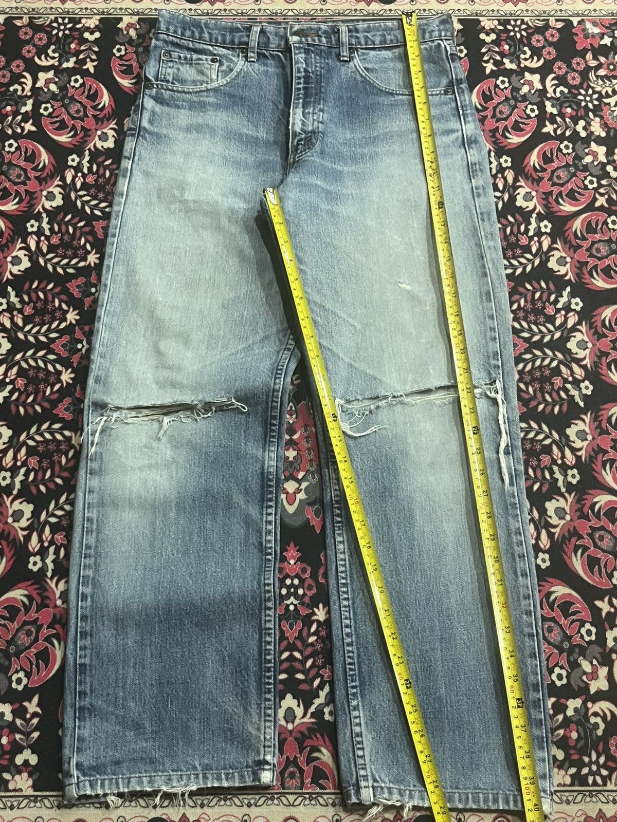 Levi's Vintage Y2K Levi’s 509 Blue Faded Washed Distressed Jeans Size US 32 / EU 48 - 11 Thumbnail
