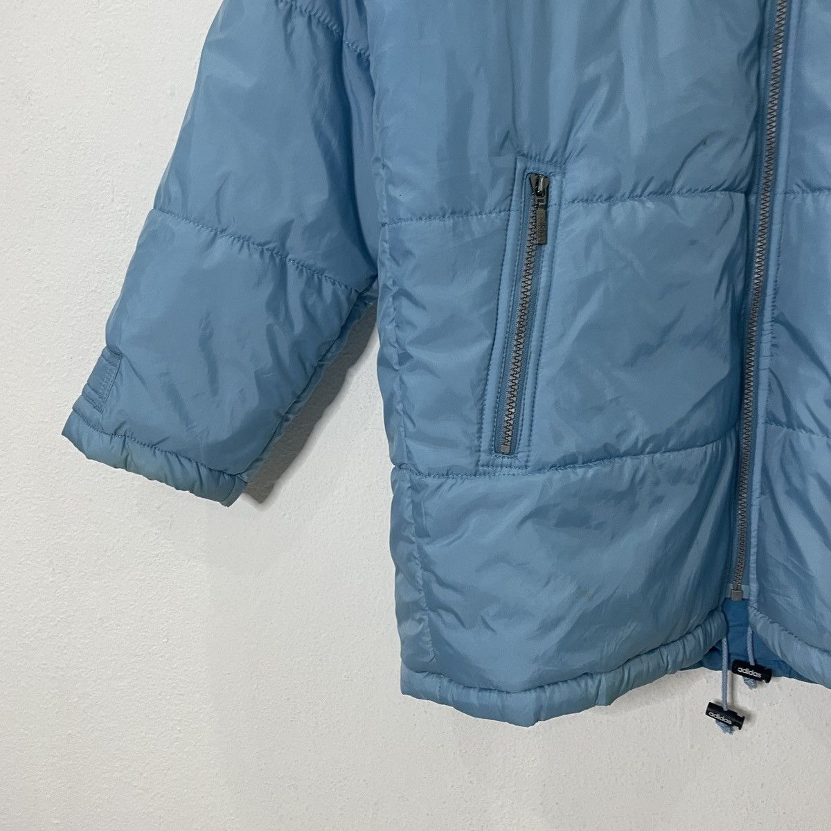 Adidas Vintage Adidas Puffer Jacket Size US L / EU 52-54 / 3 - 3 Thumbnail