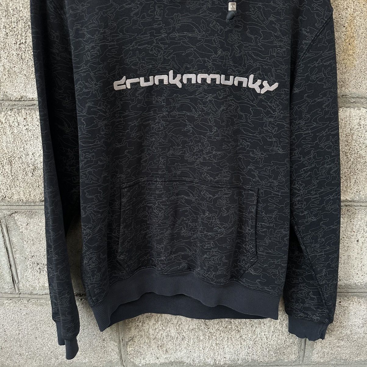 DrunknMunky Vintage Drunk Monkey Hoodie Overprinted Y2K 00s USA Size M Size US M / EU 48-50 / 2 - 3 Thumbnail