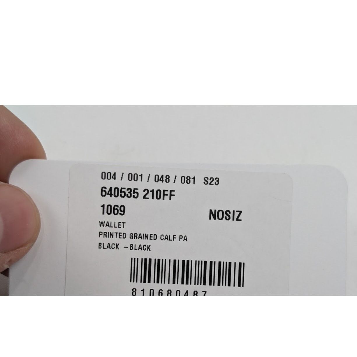 Balenciaga o1rshd1 Size: OS / Printed Grained Calf Wallet in Black Size ONE SIZE - 12 Thumbnail
