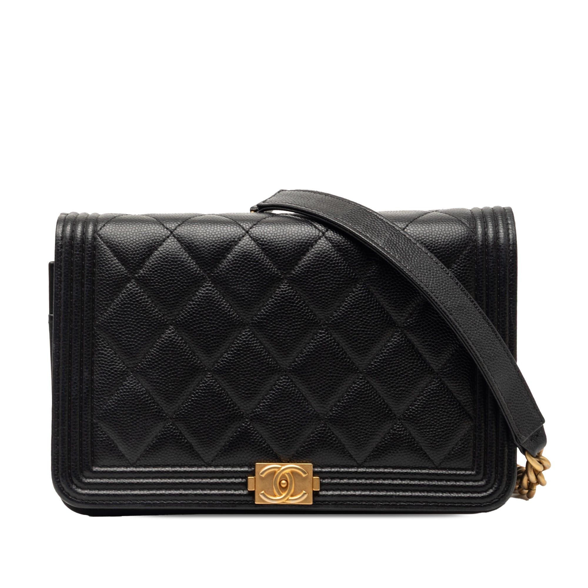 Chanel Quilted Caviar Boy Wallet on Chain Size ONE SIZE - 1 Thumbnail