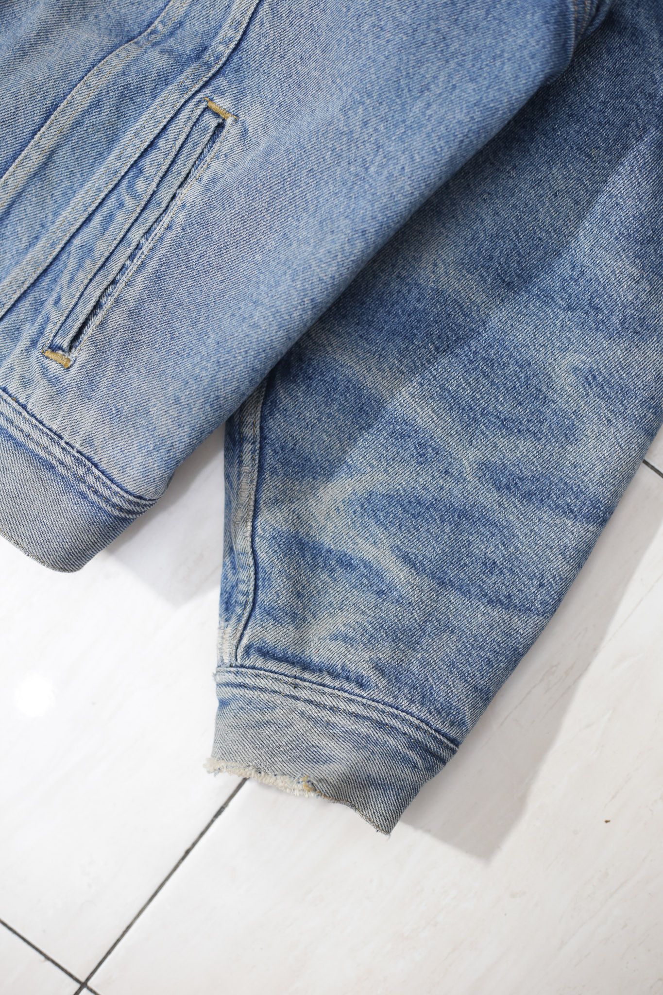 Lee × Vintage 80’s/90's Lee Storm Rider Denim Jacket XXL Size US XXL / EU 58 / 5 - 3 Thumbnail