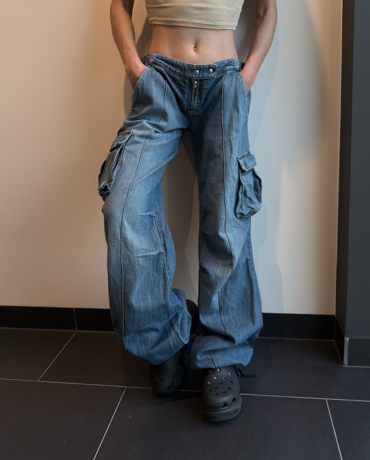 Miss Sixty Miss sixty 60 Baggy y2k Low rise Vintage Jeans pockets Size 29" - 1 Thumbnail