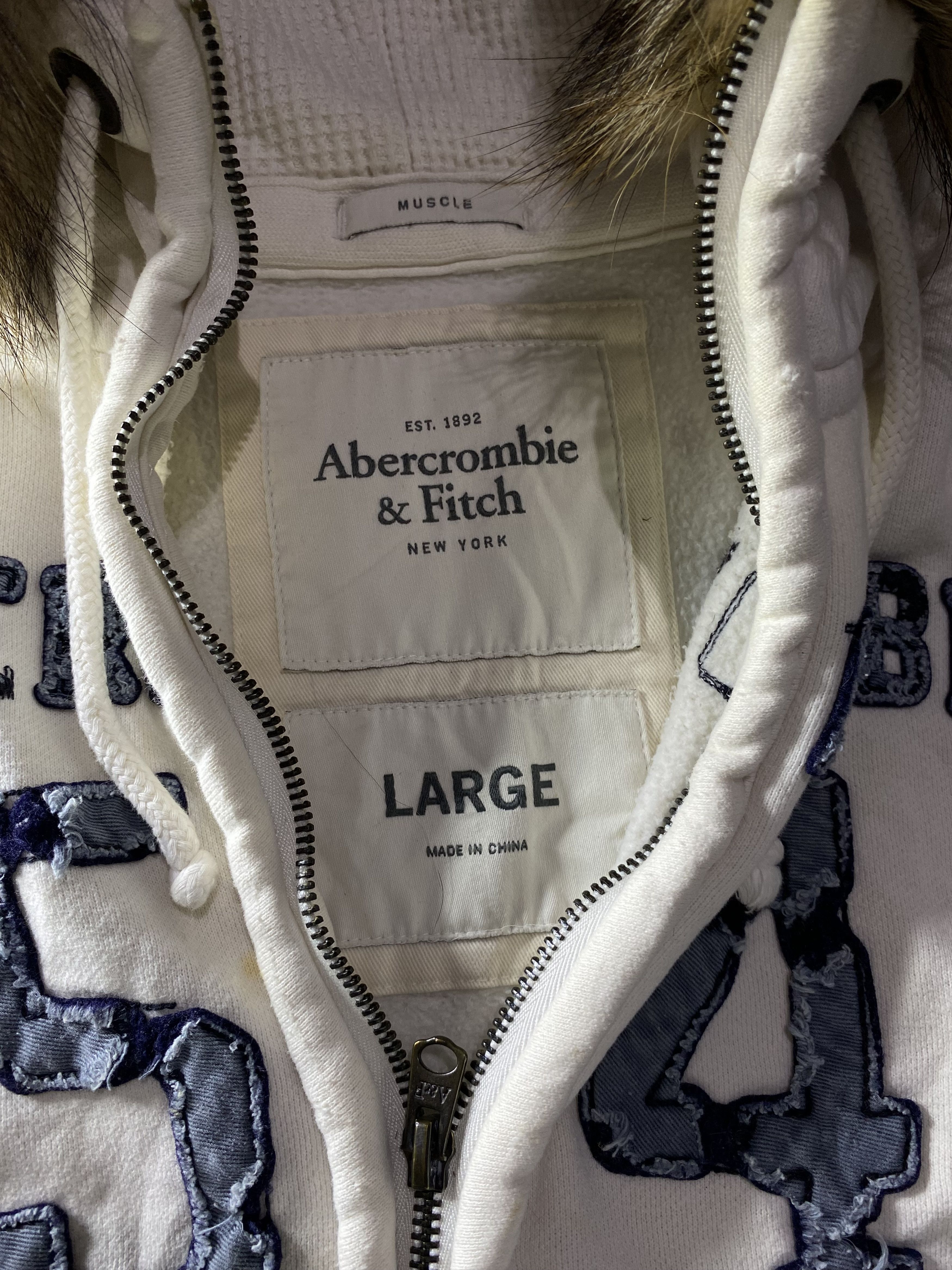 Hysteric Glamour Japanese abercrombie & fitch faux fur distressed zip hoodie Size US L / EU 52-54 / 3 - 5 Thumbnail