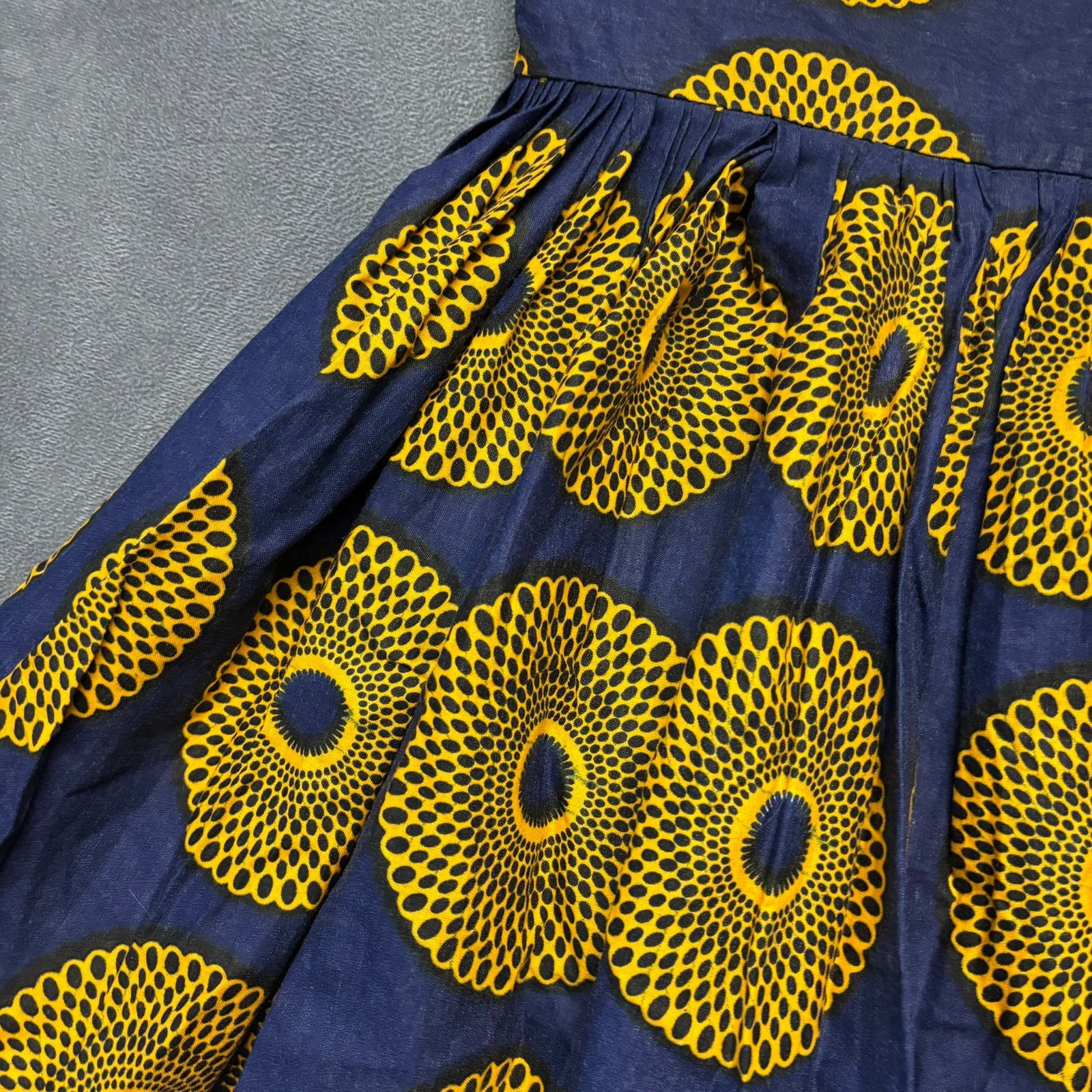 Other Abstract Kiputo Skirt African Print Peacock Feather Line Art Size 28" / US 6 / IT 42 - 4 Thumbnail