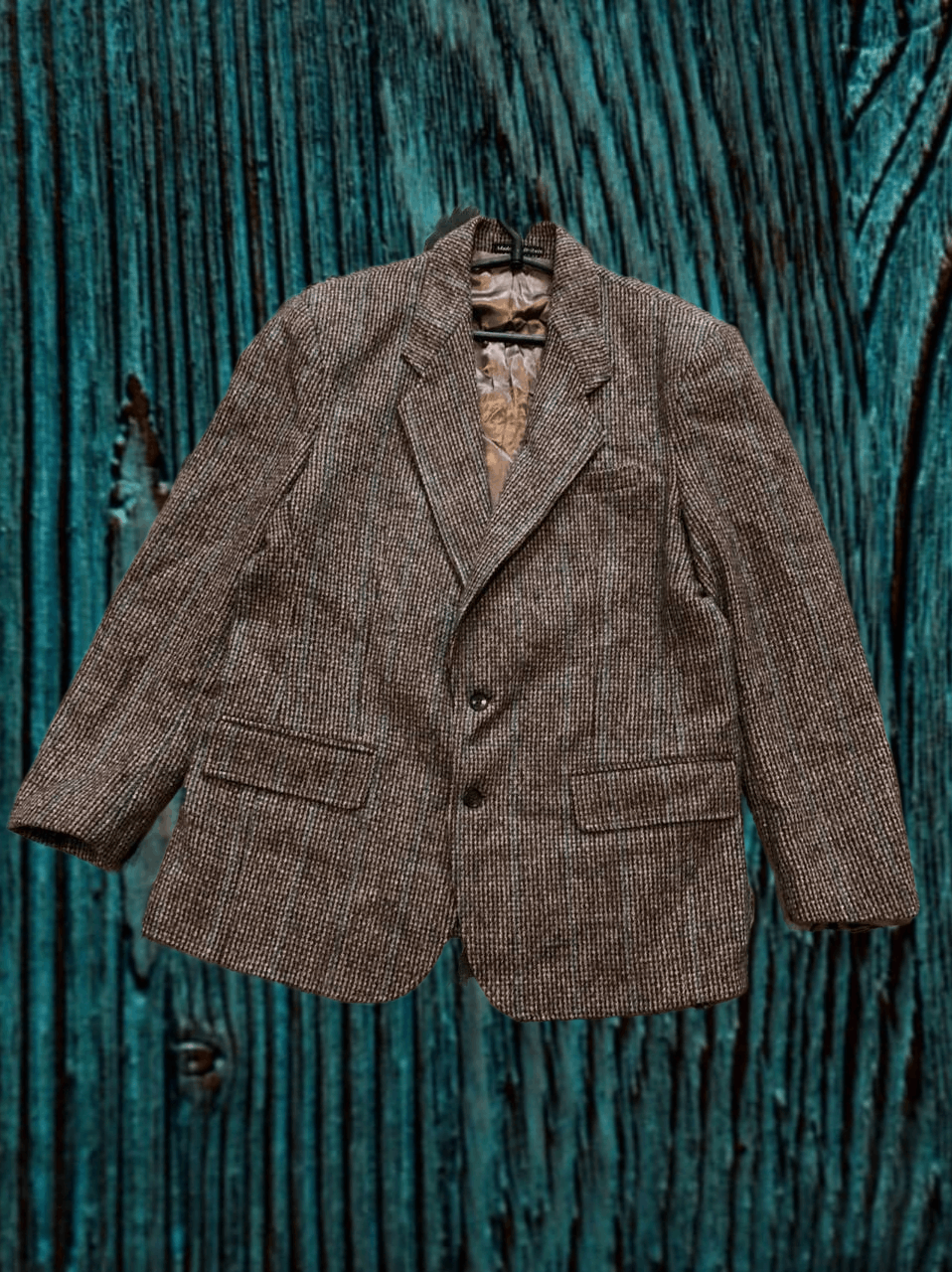 Harris Tweed VINTAGE Harris Tweed Jacket Sport Coat Herringbone Blazer Size 42R - 1 Thumbnail