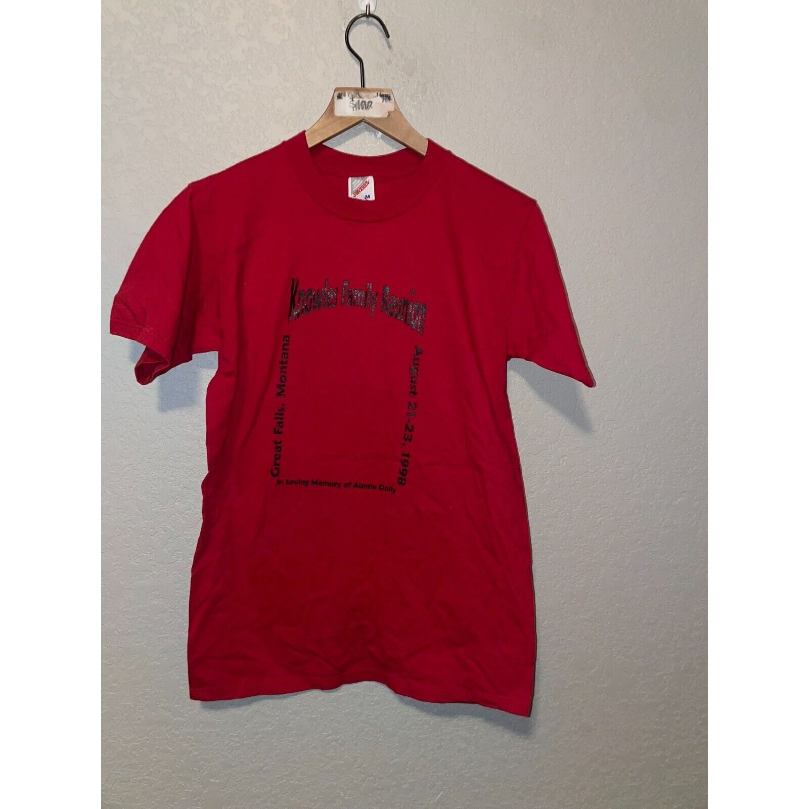 Jerzees Vintage Test Print Shirt Family Reunion Boo Halloween Tee M Size US M / EU 48-50 / 2 - 2 Thumbnail