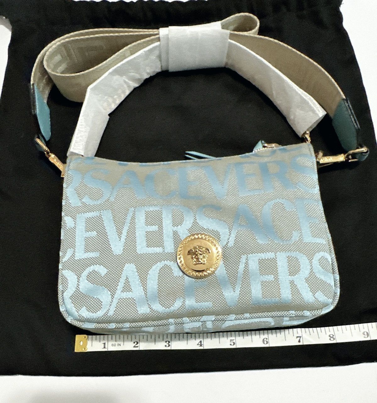 Versace Versace Logo Convertible Crossbody Bag – Retail $1630 Size ONE SIZE - 10 Thumbnail