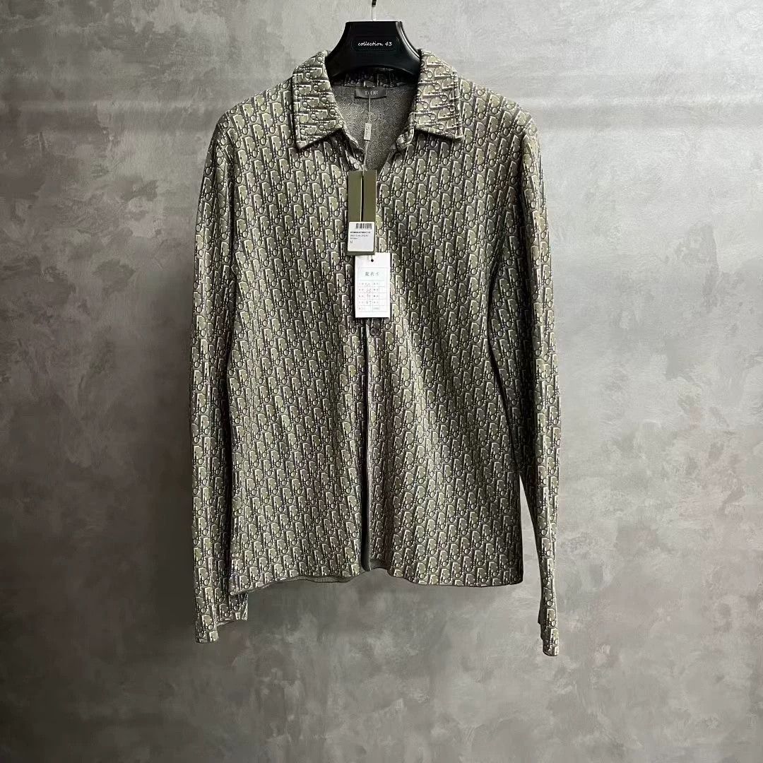 Dior Dior Beige Cotton Logo Print Shirt Size US M / EU 48-50 / 2 - 1 Preview