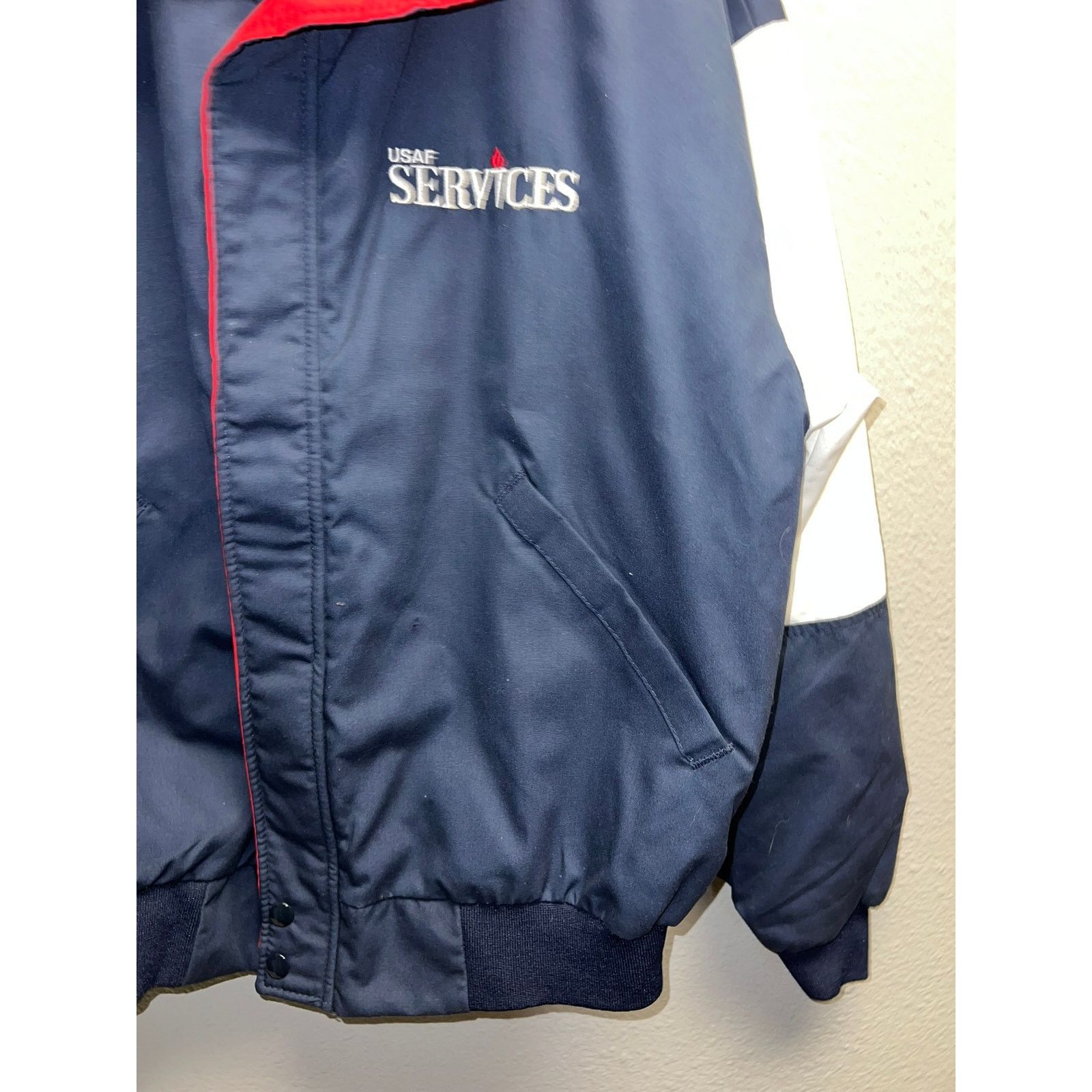 Vintage Vintage US Air Force Services Jacket Full Zip USAF VTG Large Size US L / EU 52-54 / 3 - 4 Thumbnail