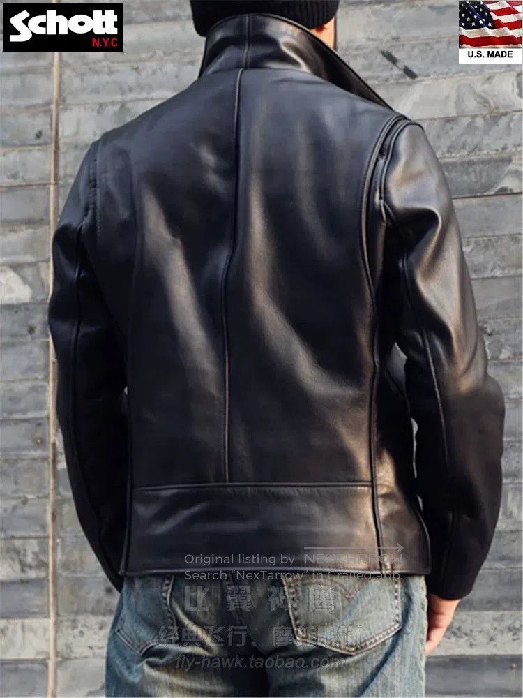 Schott Schott Soft nude cowhide James lapel postman slim casual b Size US S / EU 44-46 / 1 - 3 Thumbnail