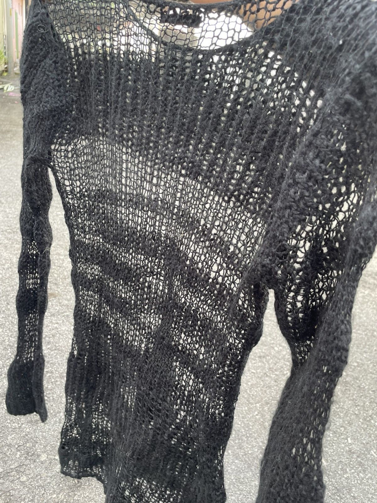 If Six Was Nine Y2K Mesh Striped Knit Size M / US 6-8 / IT 42-44 - 4 Thumbnail