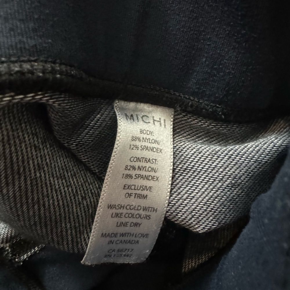 Other Michi SZ M navy blue and black mesh Leggings Size 28" / US 6 / IT 42 - 5 Thumbnail