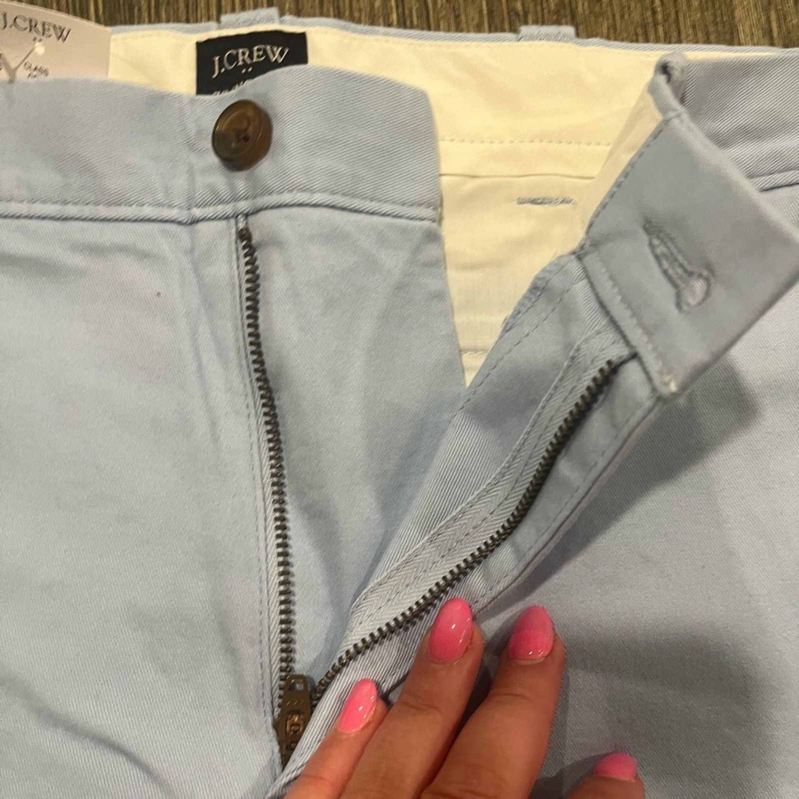 Vintage NWT J Crew Shorts 7" Flex Chino Flat Front Mid Rise Size 29 Size 29" - 6 Thumbnail