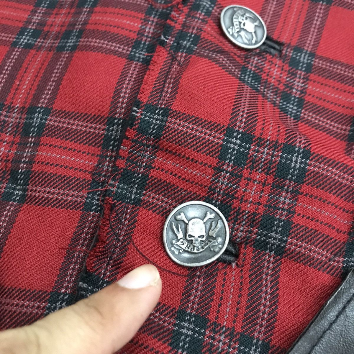 Designer × If Six Was Nine × Japanese Brand SYDEIST JAPAN STYLE DESIGN PUNK FLANNEL BLAZER JACKET Size US M / EU 48-50 / 2 - 12 Thumbnail