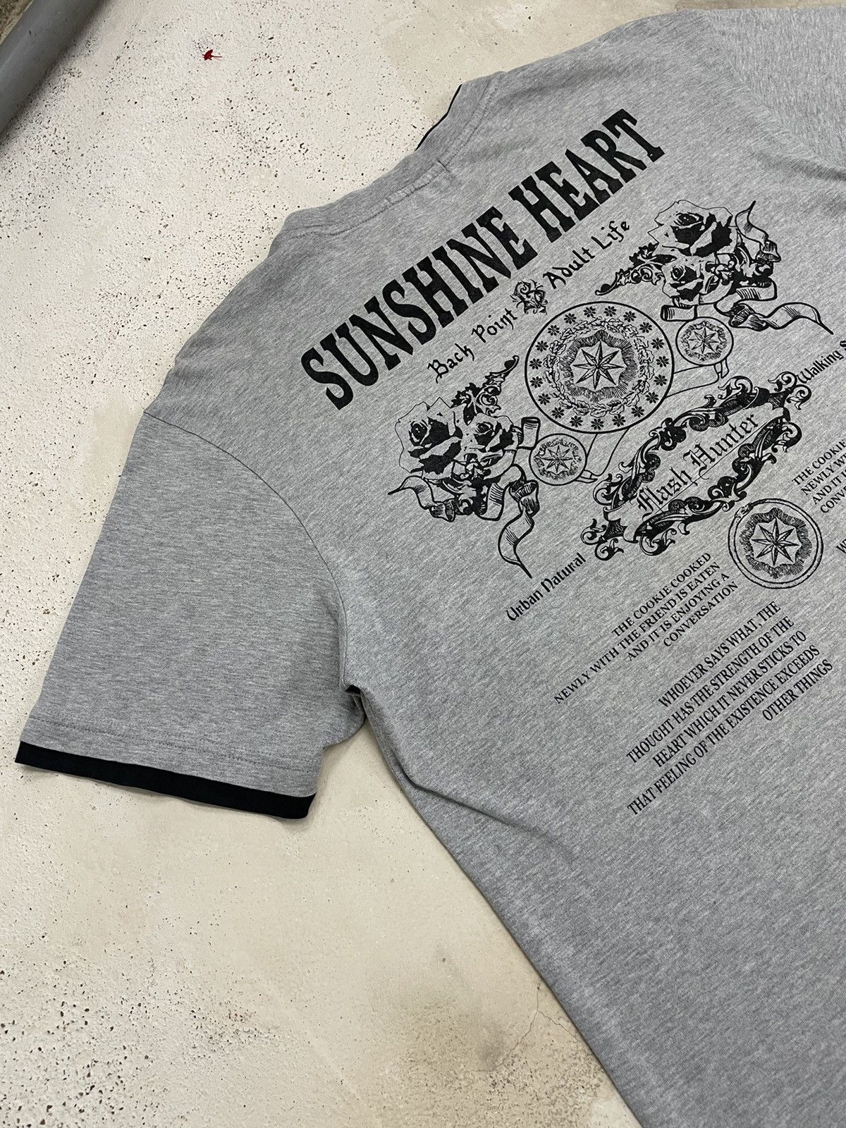Japanese Brand City Natural Photo City Life Sunshine Poem Layered Tee Size US L / EU 52-54 / 3 - 10 Thumbnail