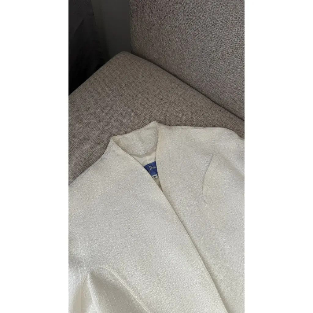 Thierry Mugler Thierry Mugler Paris Sculpted Avant-Garde Blazer White FR 38 Size S / US 4 / IT 40 - 3 Thumbnail