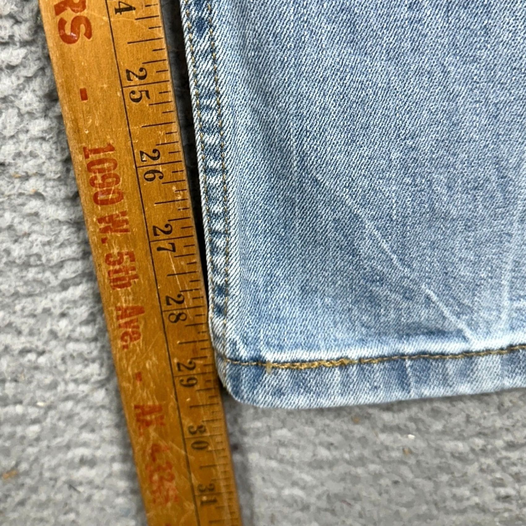 Levi's Levi'S 514 Blue Denim - Straight Fit Mens - Light Wash Jeans Size US 38 / EU 54 - 7 Thumbnail